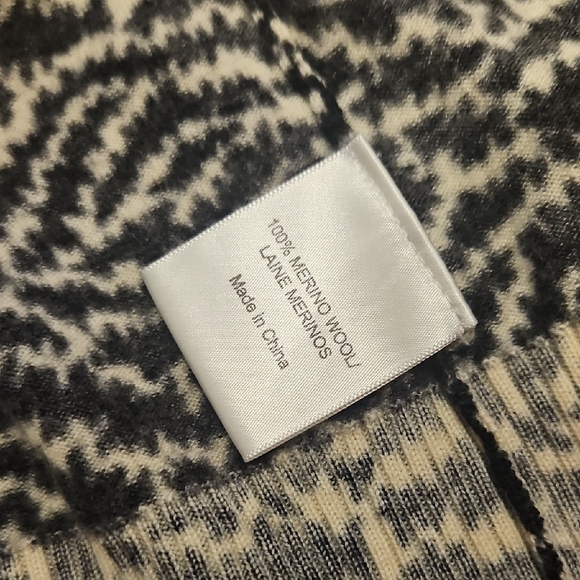 Tory Burch Wool Patterned Cardigan Sz Xs - Picture 4 of 4